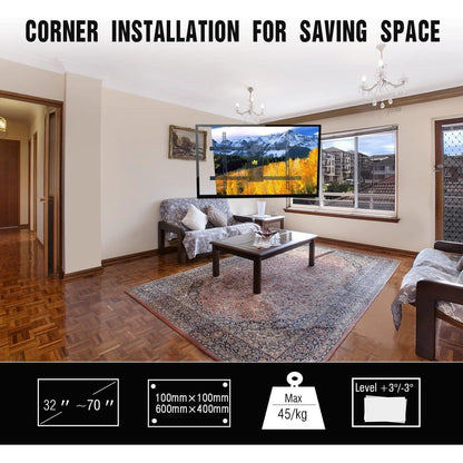 FORGING MOUNT TV Wandhalterung 838mm, Ecke Schwenkbar