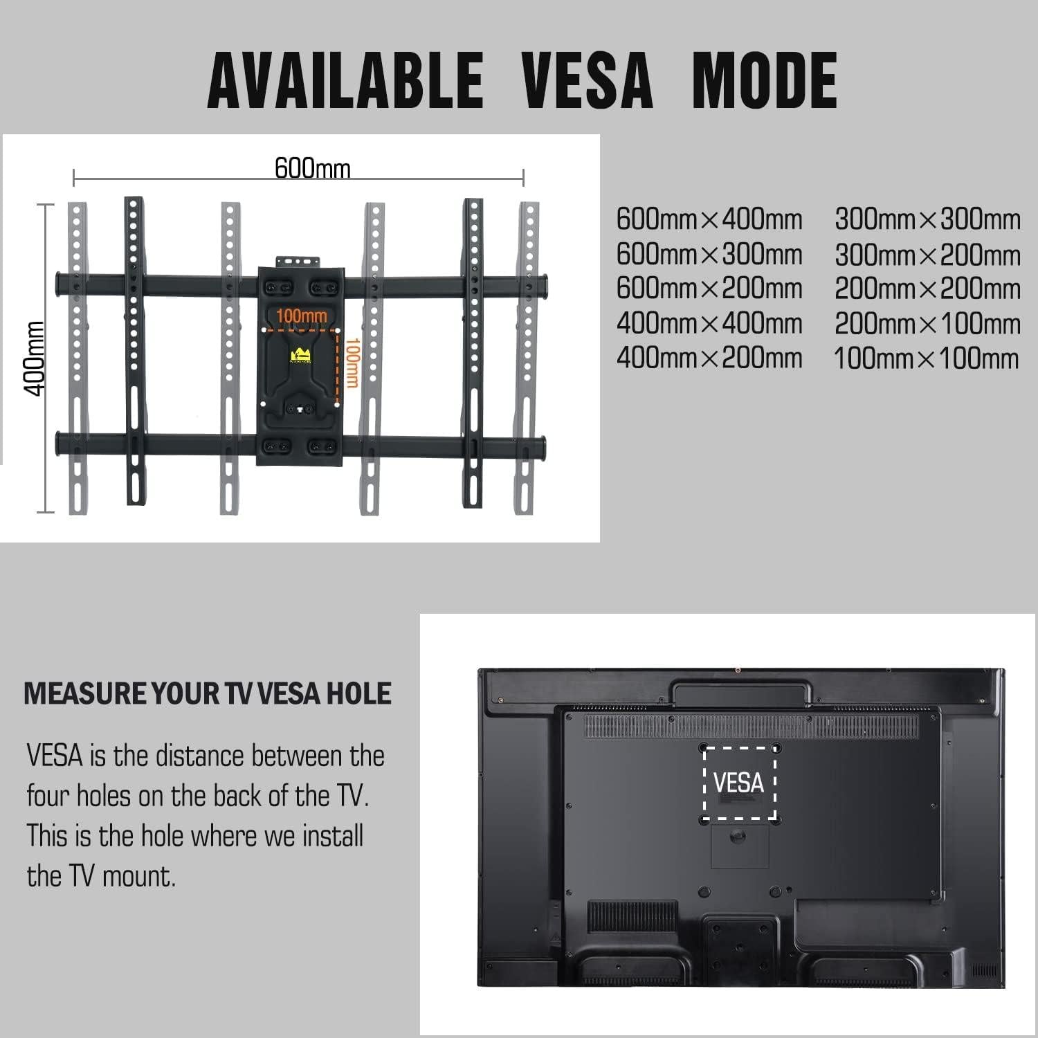 Ecke TV Wandhalterung 838mm, Schwenkbar Neigbar 32-75 Zoll Fernseher, VESA