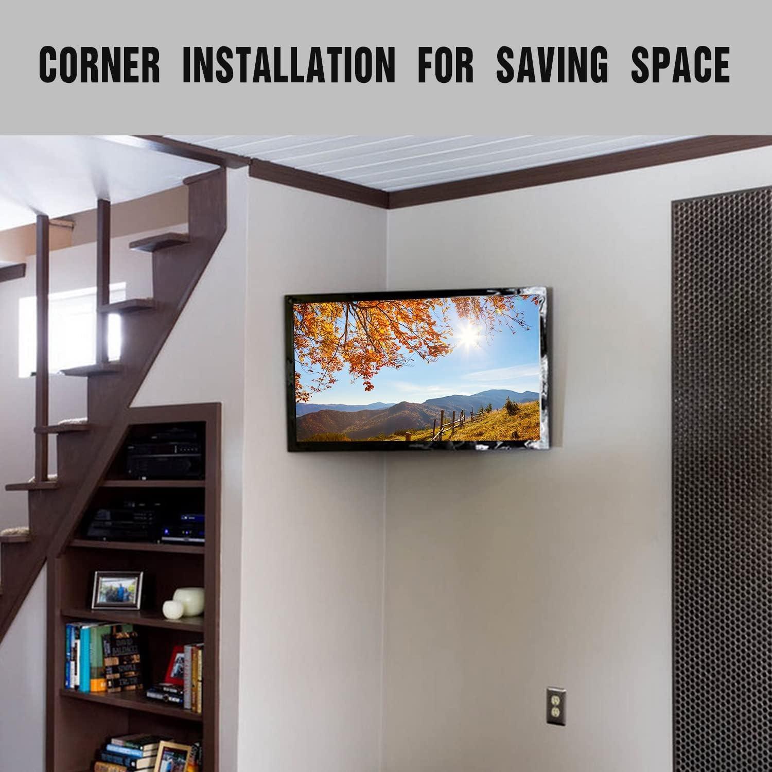 Ecke TV Wandhalterung 838mm, Schwenkbar Neigbar 32-75 Zoll Fernseher, VESA
