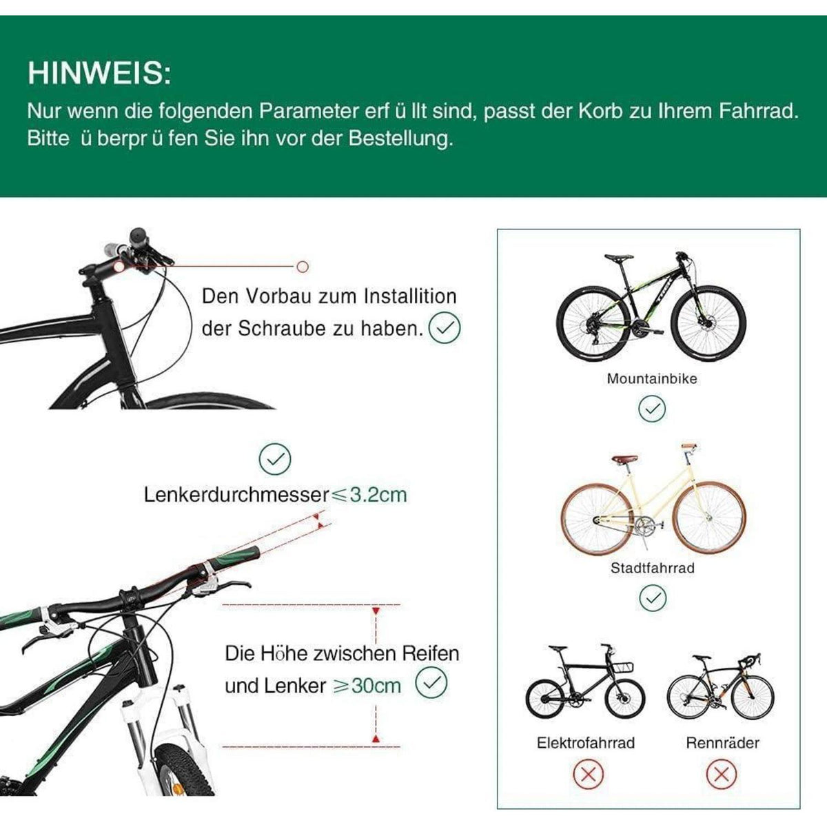 Hundekorb Fahrrad Vorne mit Sicherheitsgurt & Regenschutz