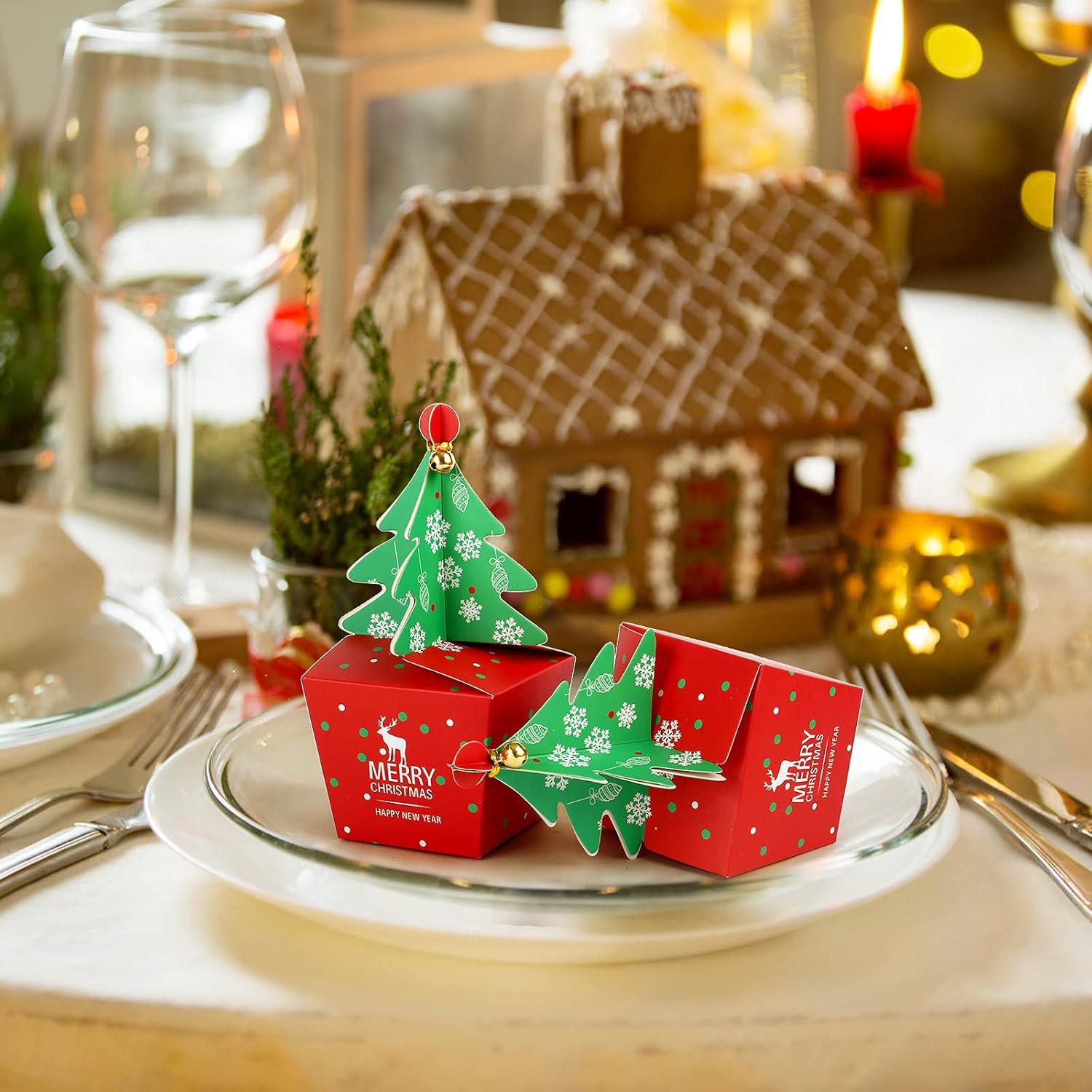 Geschenkbox Weihnachten Schachtel 24 Boxen Plätzchen Kekse Karton deco