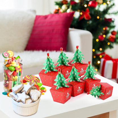 Kesote Weihnachts-Geschenkbox 24 Boxen Plätzchen Kekse Karton