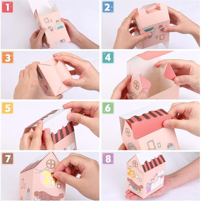 Kesote Adventskalender Kinder Weihnachtskalender 24 Häuser