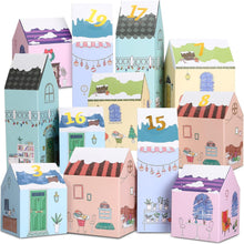 Adventskalender Boxen Kinder Weihnachtskalender 24 Häuser Schachteln