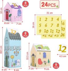 Kesote Adventskalender Kinder Weihnachtskalender 24 Häuser