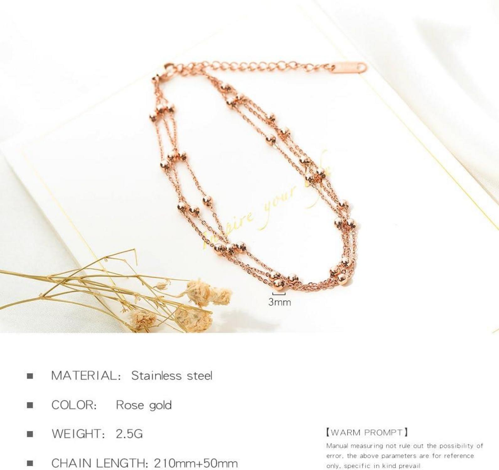 Goldüberzogene Damen Fußkette | Hypoallergen und verstellbar