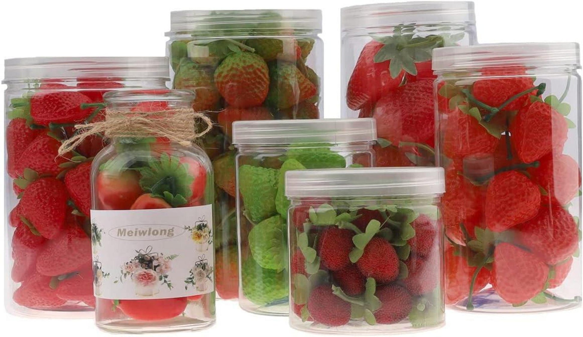 30 PCS Künstliche Erdbeere Rot Realistisch Lebensecht Früchte