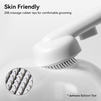 Profi Katzenbürste mit Auslöseknopf für Kurz- und