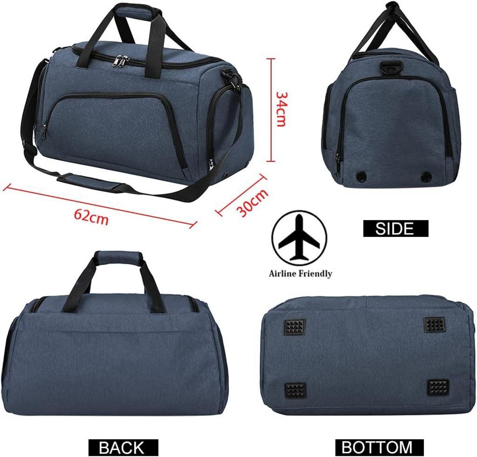 Sporttasche NUBILY 60x30x34cm Herren/Damen Wasserdicht Fitnesstasche Gym