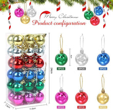 Weihnachtskugeln Set 36 Stück Kunststoff 4cm