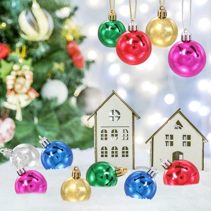Weihnachtskugeln Bunt 36 Stück Christbaumkugeln Kunststoff 4cm