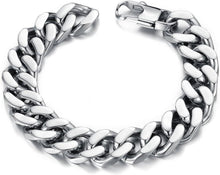 Edelstahl Armband Fahrradkette Silber 22cm x 1,4cm
