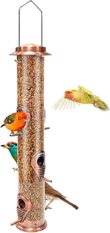 Vogelfutterstation aus Metall für Wildvögel mit 6 Ports
