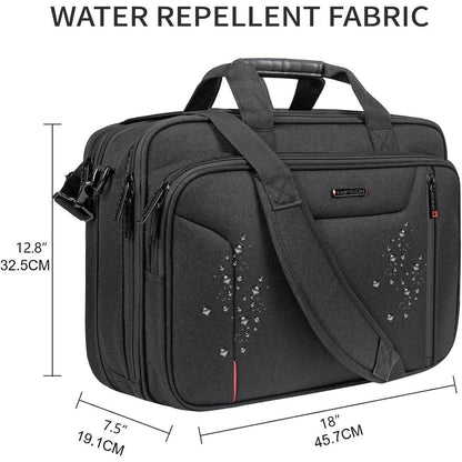 EMPSIGN Laptoptasche 17,3 Zoll Wasserdicht Schwarz