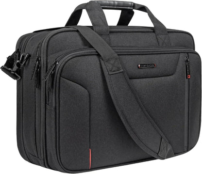 EMPSIGN Laptoptasche 17,3 Zoll Aktentasche Wasserabweisend Schwarz