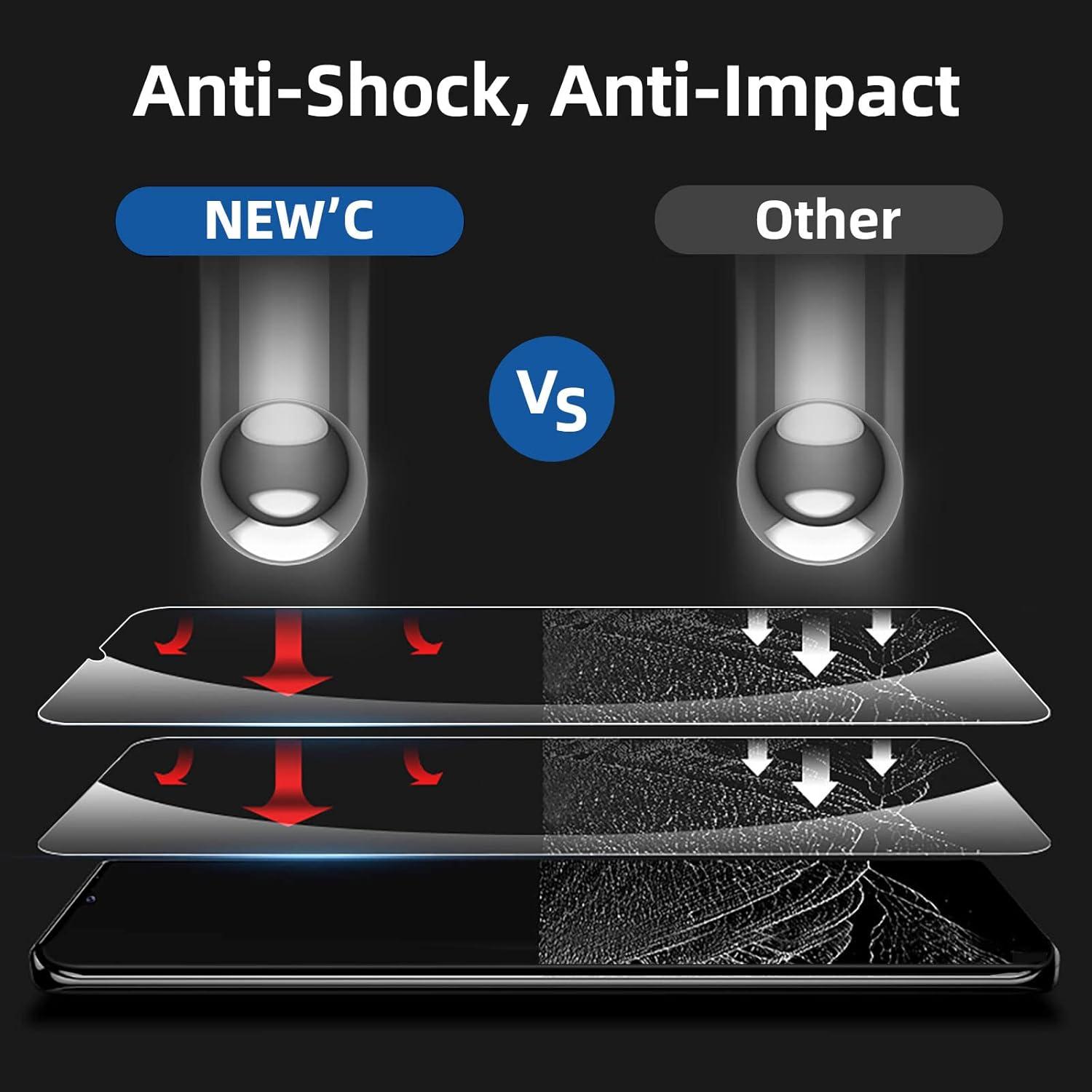 Hartglas Displayschutz Samsung Galaxy A22 4G 2 Stück 9H Kratzfest Ultra-klar