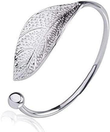 Taomeng Charm Armband Blatt Silber 925 Verstellbar
