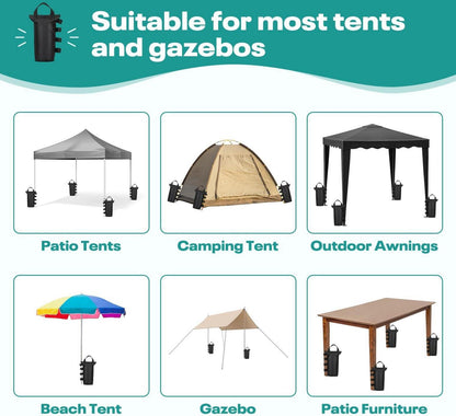 Sandsack Set 1680D Gewichte für Pavillon Pop-Up-Zelte