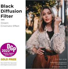 72mm Black-Mist Filter 1/2 für Video und Portraitfoto