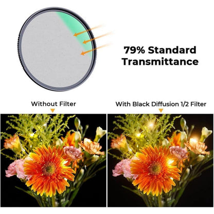 Black Mist 1/2 Filter 49mm – Weicher Filmlook für Videos