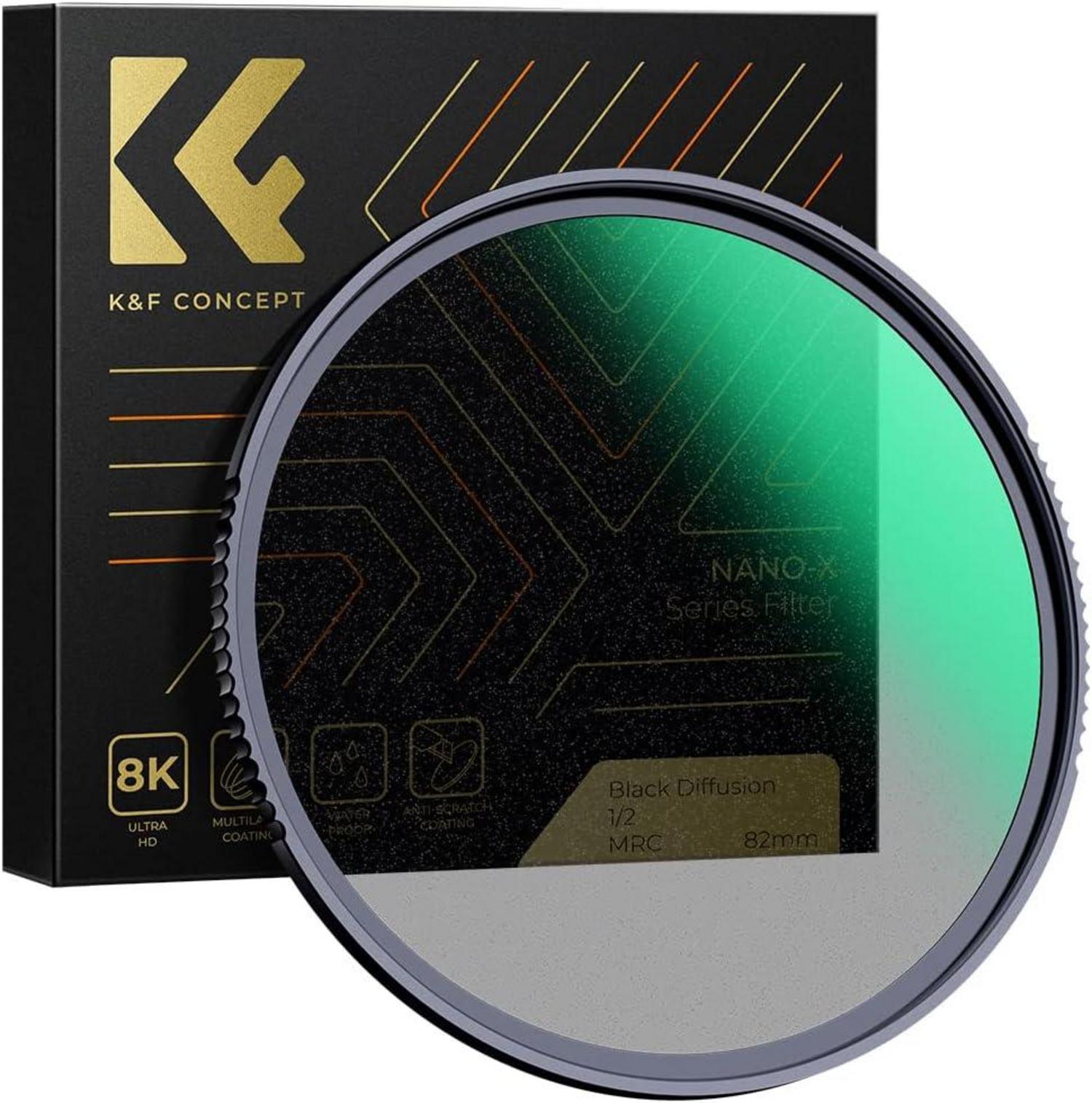 82mm Black Mist 1/2 Filter Optisches Glas Nano-Beschichtung