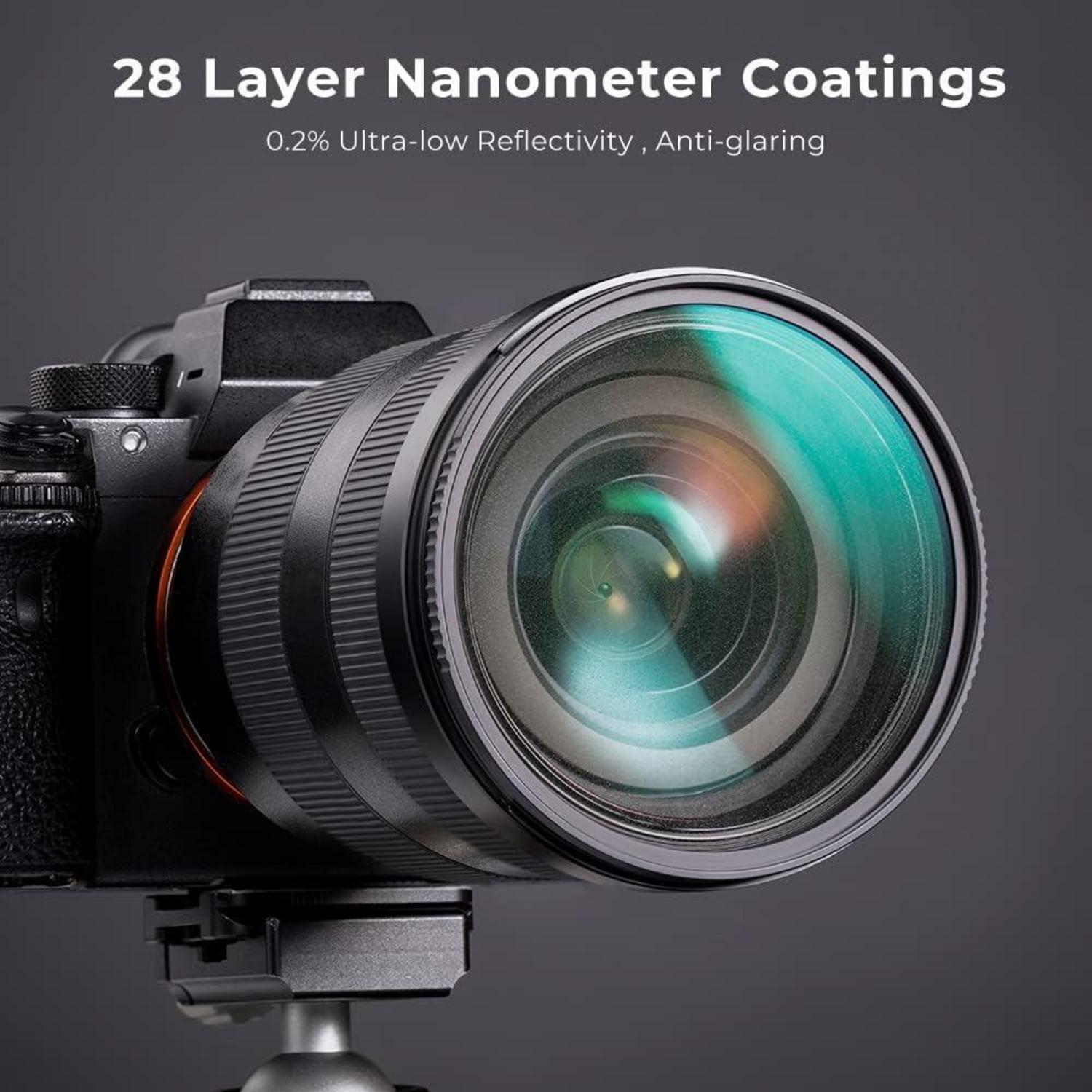 82mm Black Mist 1/2 Filter Optisches Glas Nano-Beschichtung