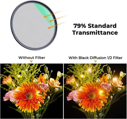 82mm Black-Mist 1/2 Filter für Video/Portraitfotografie