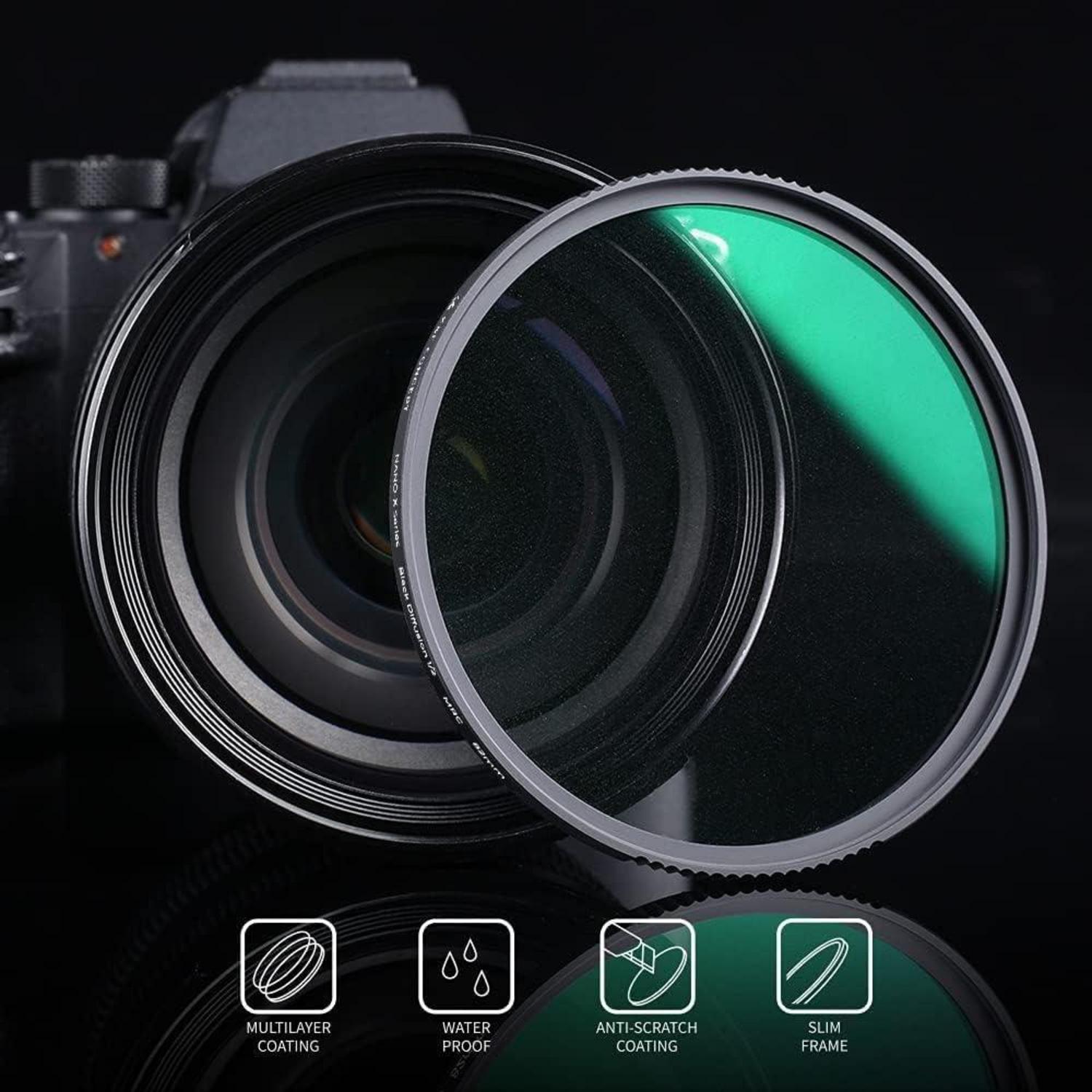 82mm Black Mist 1/2 Filter Optisches Glas Nano-Beschichtung