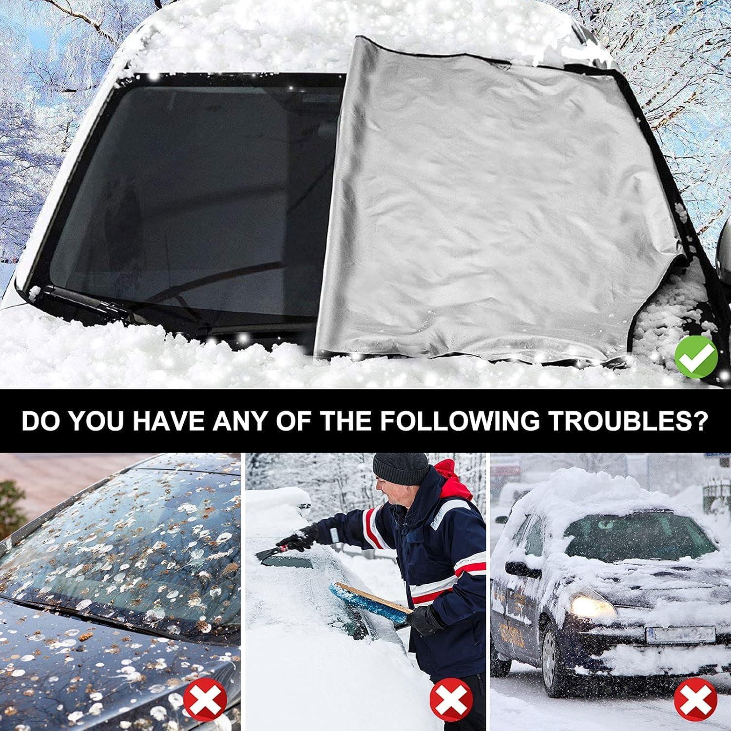 Windschutzscheibenabdeckung Auto Frost Schnee Magnet Fixierung