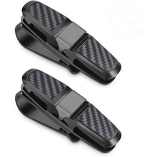 Sonnenbrillenhalterung Auto 2 Stück Titan Grau 180° Rotation