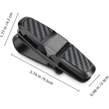 Sonnenbrillenhalterung Auto 2 Stück Titan Grau 180° Rotation