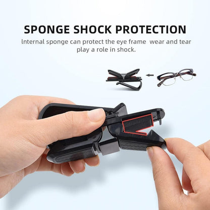 Sonnenbrillenhalterung Auto 2 Stück Titan Grau 180° Rotation