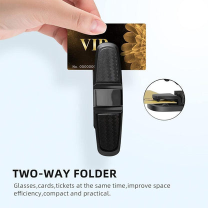 Sonnenbrillenhalterung Auto 2 Stück Titan Grau 180° Rotation