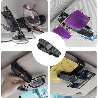 Sonnenbrillenhalterung Auto 2 Stück Titan Grau 180° Rotation