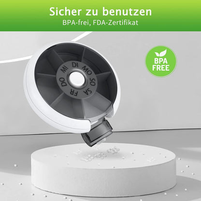 Opret Tablettenbox 7 Tage Klein Schwarz Medikamentenbox Unterwegs