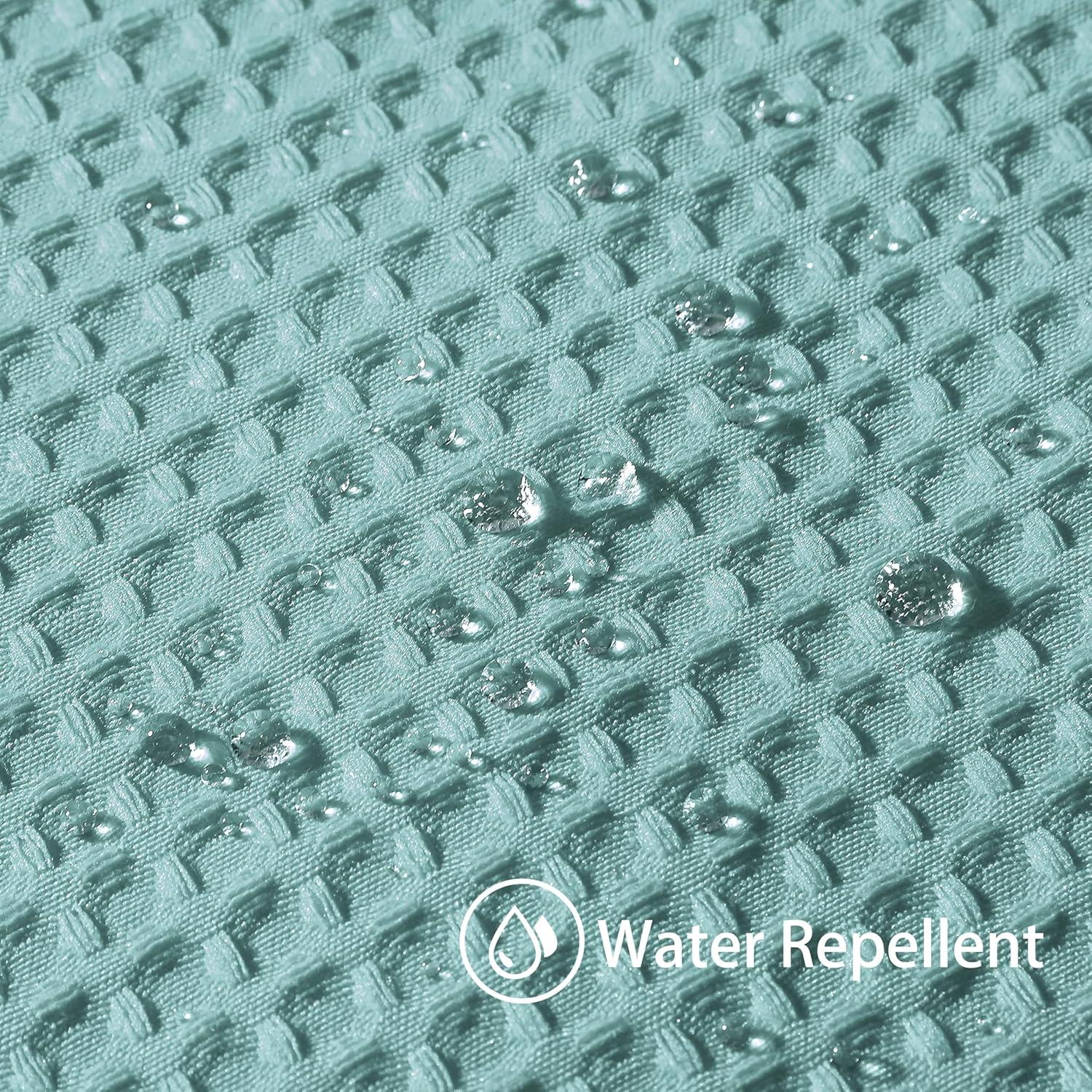 Waffel Duschvorhang Anti Schimmel Wasserdicht TextilSet
