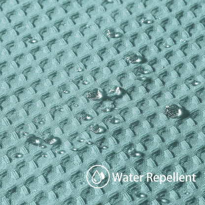 Waffel Duschvorhang Anti Schimmel Wasserdicht TextilSet