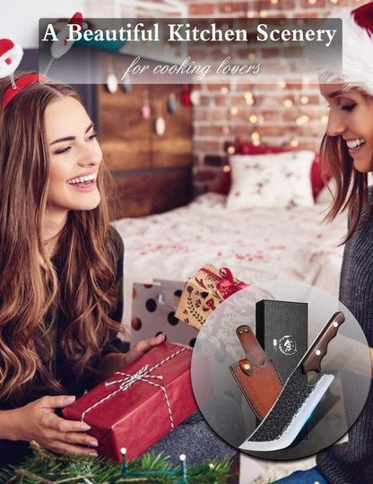 DRAGON RIOT Scharfes Hackmesser  hochwertiges Japanisches Profi Küchenmesser