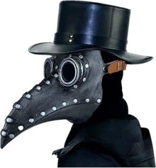 Halloween Pest Doktor Maske Steampunk Schnabelmaske Schwarz