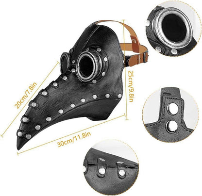 Nircho Pest Doktor Maske Halloween Plague Doctor Steampunk