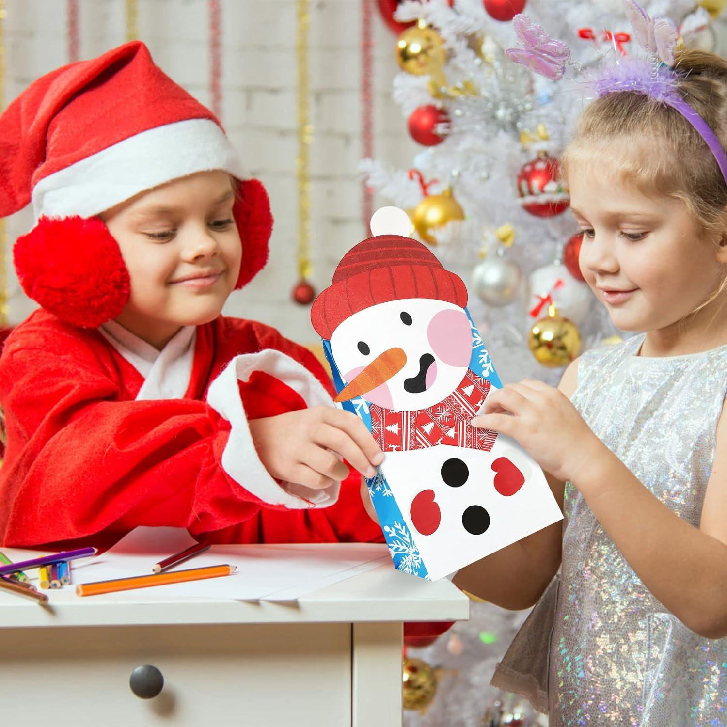 LIHAO Weihnachten Geschenktüten 24pcs Papiertüten Süßigkeiten Beutel Candy Tüten