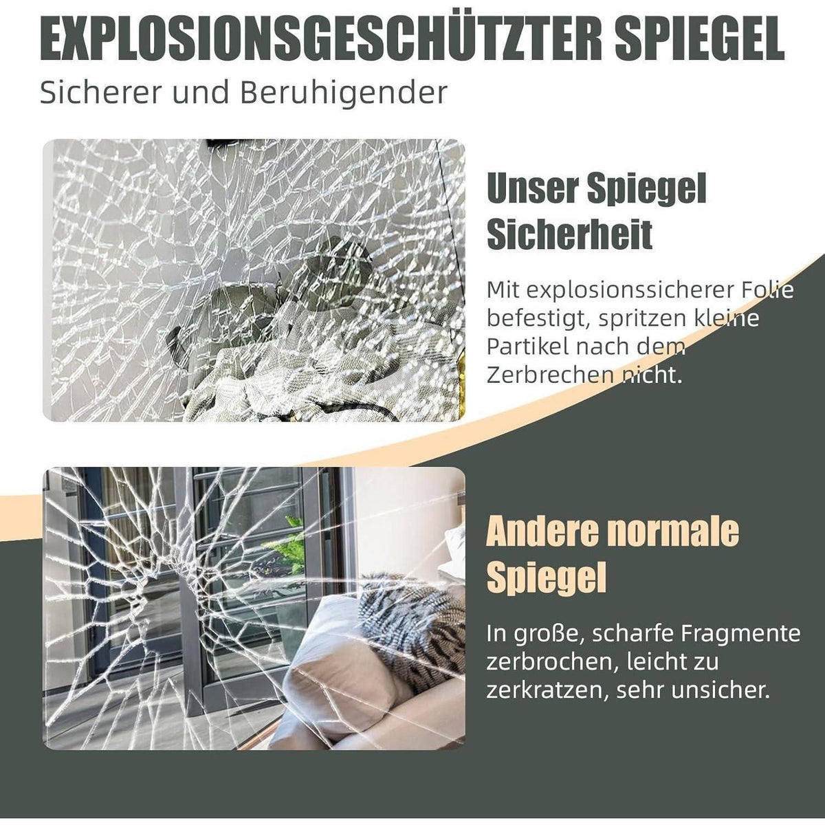 Standspiegel Schwarz Metallrahmen 140x50cm Ganzkörper