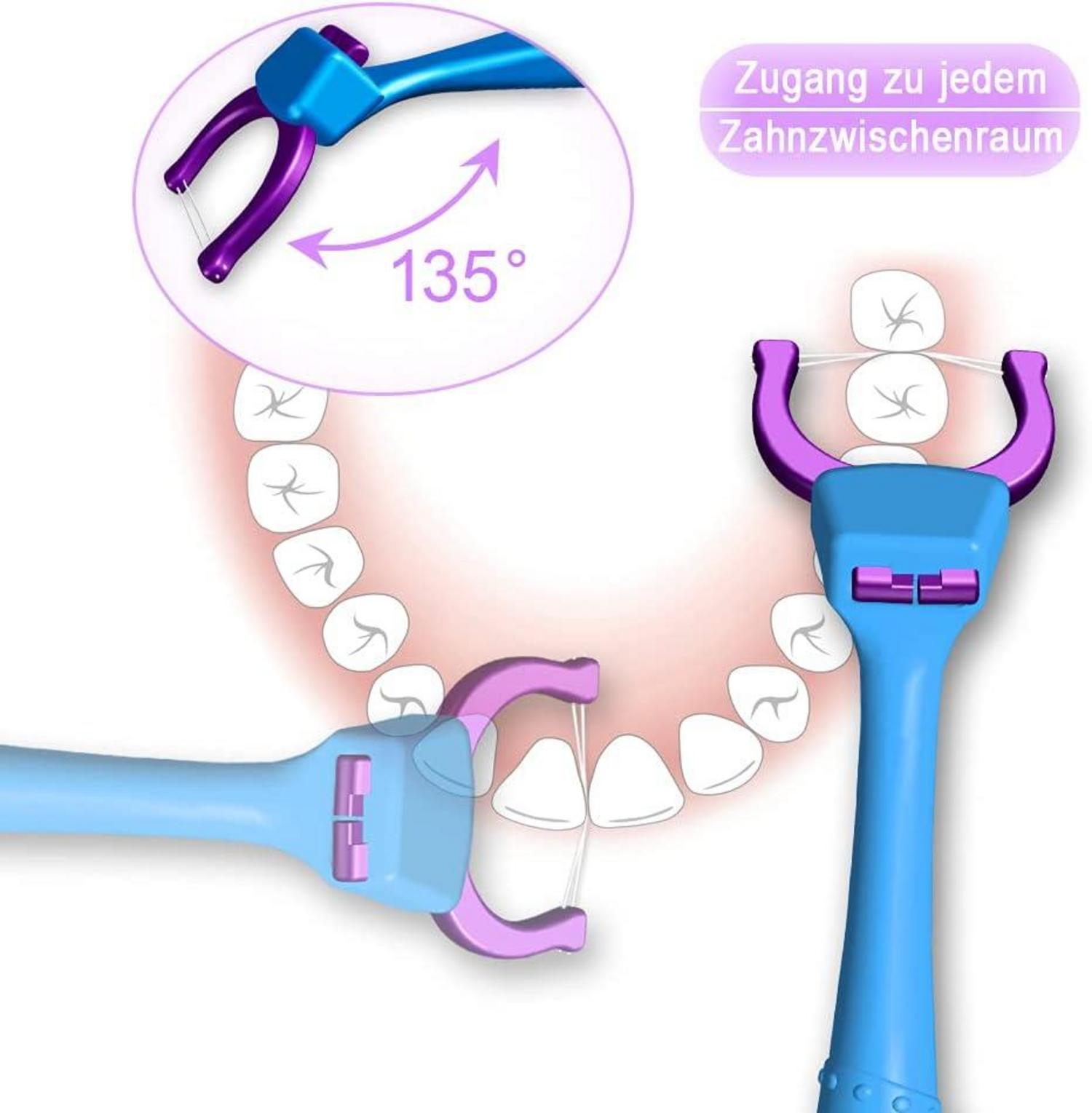 Zahnseidenhalter Evolutionary Clean Set +100 Aufsteckköpfe