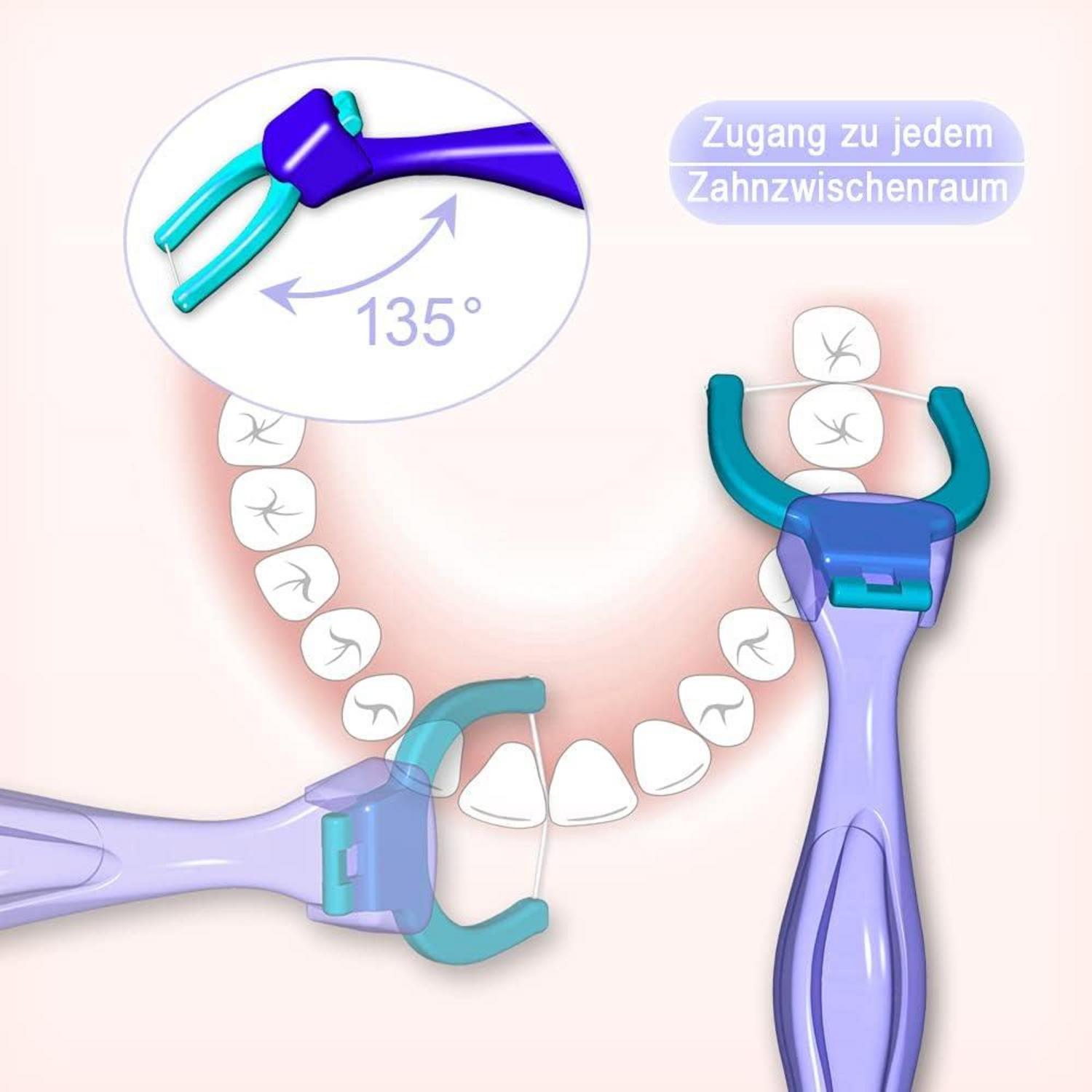 Extra-Reißfeste Aufsteckköpfe Halter Set 2 Halter +200 Aufsteckköpfe