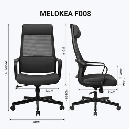 Schreibtischstuhl Bürostuhl Ergonomisch Drehstuhl Wippfunktion Schwarz