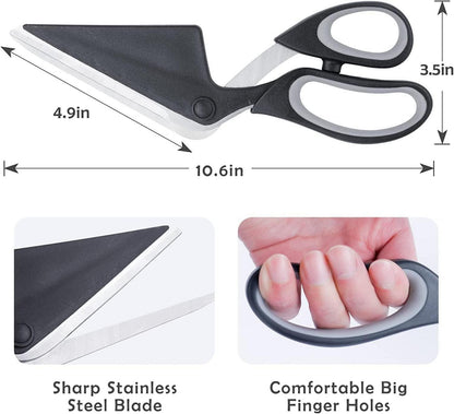 Pizzaschere Pizzamesser Pizzaschneider mit Pizza-Heber 27cm