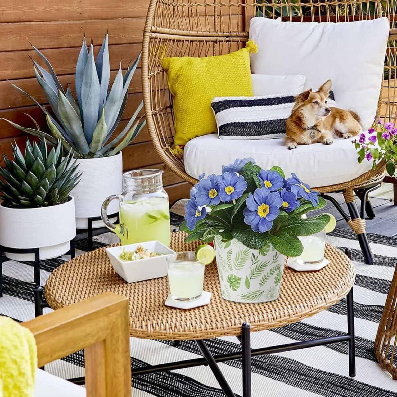 Pflanzschale Pflanztopfe Set Blumentopf Zink Töpfen Übertopf Chic Stil