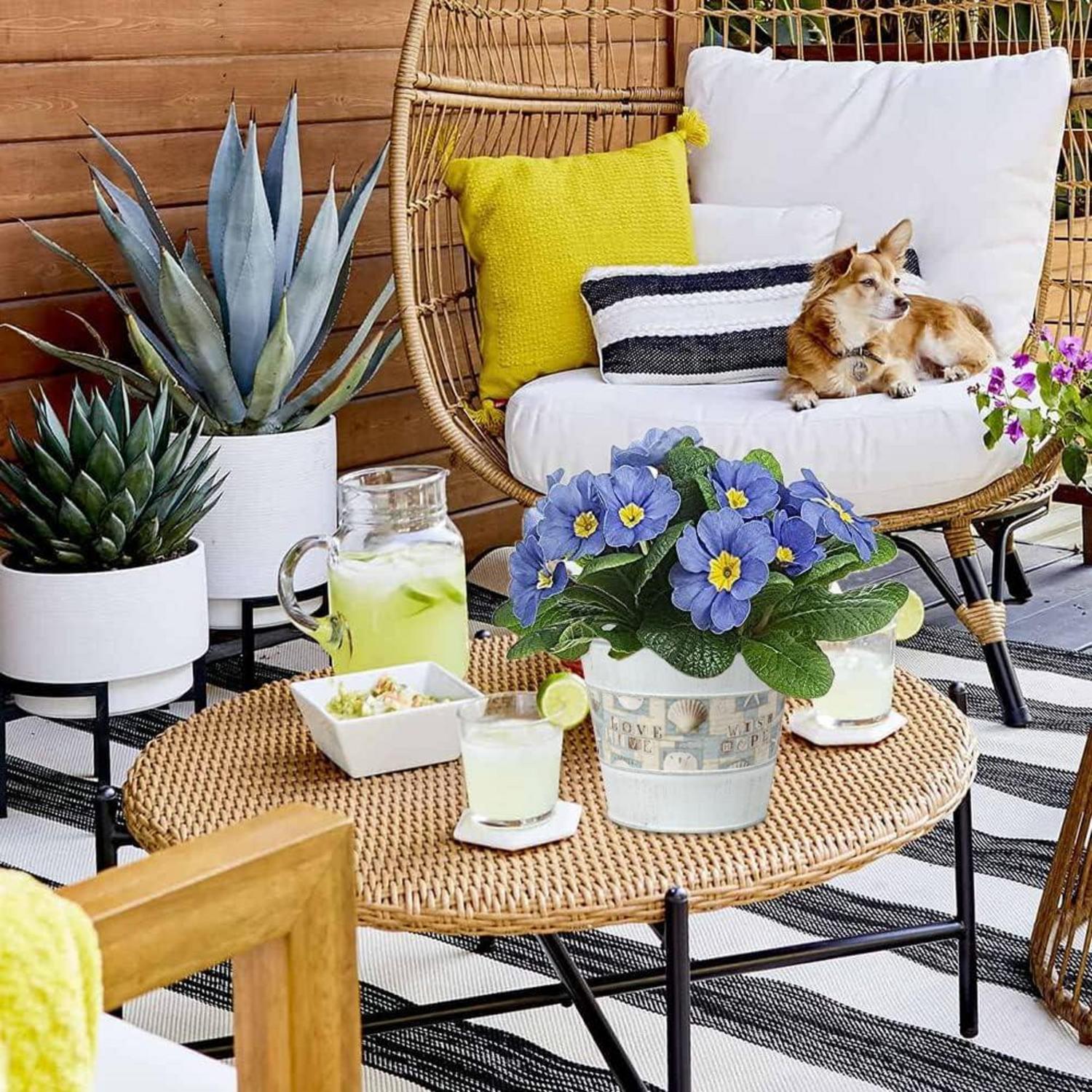 Pflanztopf Zinkwanne Pflanzschale 3-teilig Blumenübertopf Dekorativ