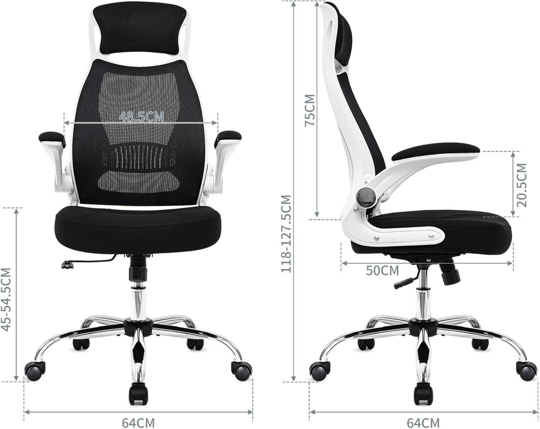 Ergonomischer Bürostuhl mit Armlehnen und