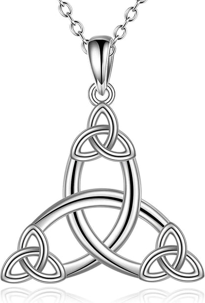 Keltischer Knoten Herz Halskette Sterling Silber Schmuck